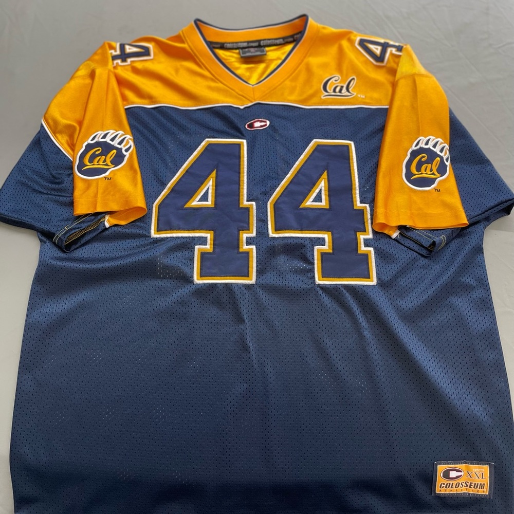 UC Berkeley Golden Bears Football Jersey Mens Size XXL Blue and Gold #44